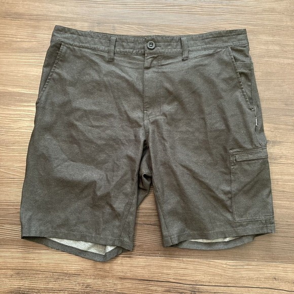 O'neill Men's Classic Walking Casual Chino Shorts Size 36 Gray Cargo Pocket - Picture 1 of 12